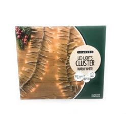 Lumineo 1512 LED Warm White Cluster Lights Transparent Wire