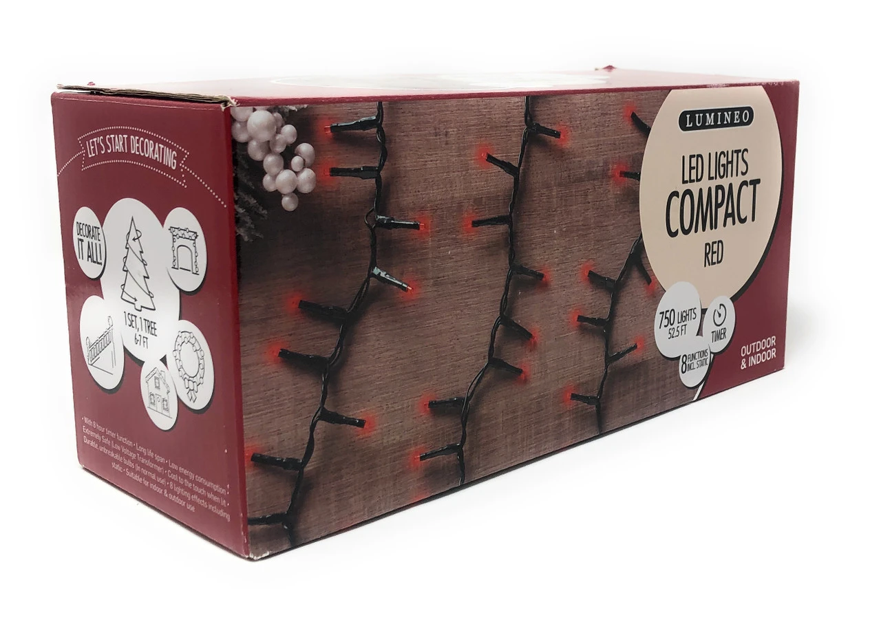 Lumineo 750 LED Red Compact Lights On Green Wire 2 Lumineo 750 LED Red Compact Lights On Green Wire - Image 2