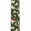 Green And Gold Mistletoe Ribbon