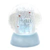 "Peace Be Yours" Glitter Snow Globe - Lighted