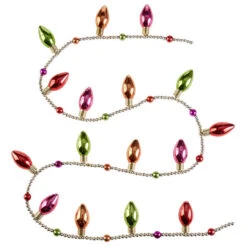 Glass Light Bulb Beaded Garland