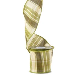 Plaid Wired Ribbon