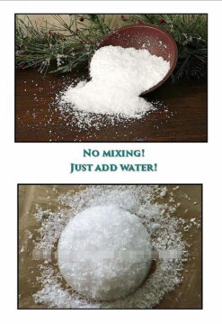INSTANT SNOW TO GO! REAL LOOKING SNOW IN A JAR! -Xmas Decor House Store SNOW TO GO USE5 89288.1541627165