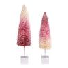 Snowbabies - Pink Ombre Trees Set Of 2