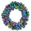 24 Inch Fiber Optic Color Changing Wreath