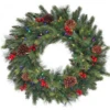 30" LED Forrest Berry Fir Wreath