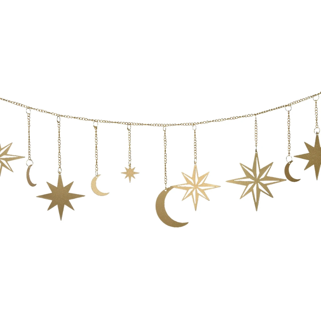 Star And Moon Metal Garland 1 Star And Moon Metal Garland