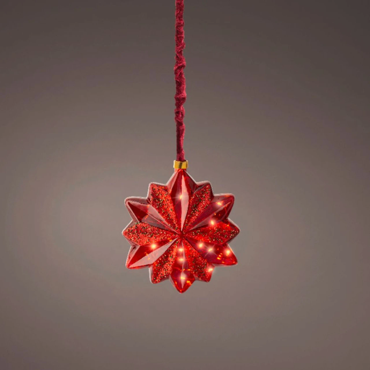 Lumineo Micro LED Red Glass 12 Pointed Star 4 Lumineo Micro LED Red Glass 12 Pointed Star - Image 4