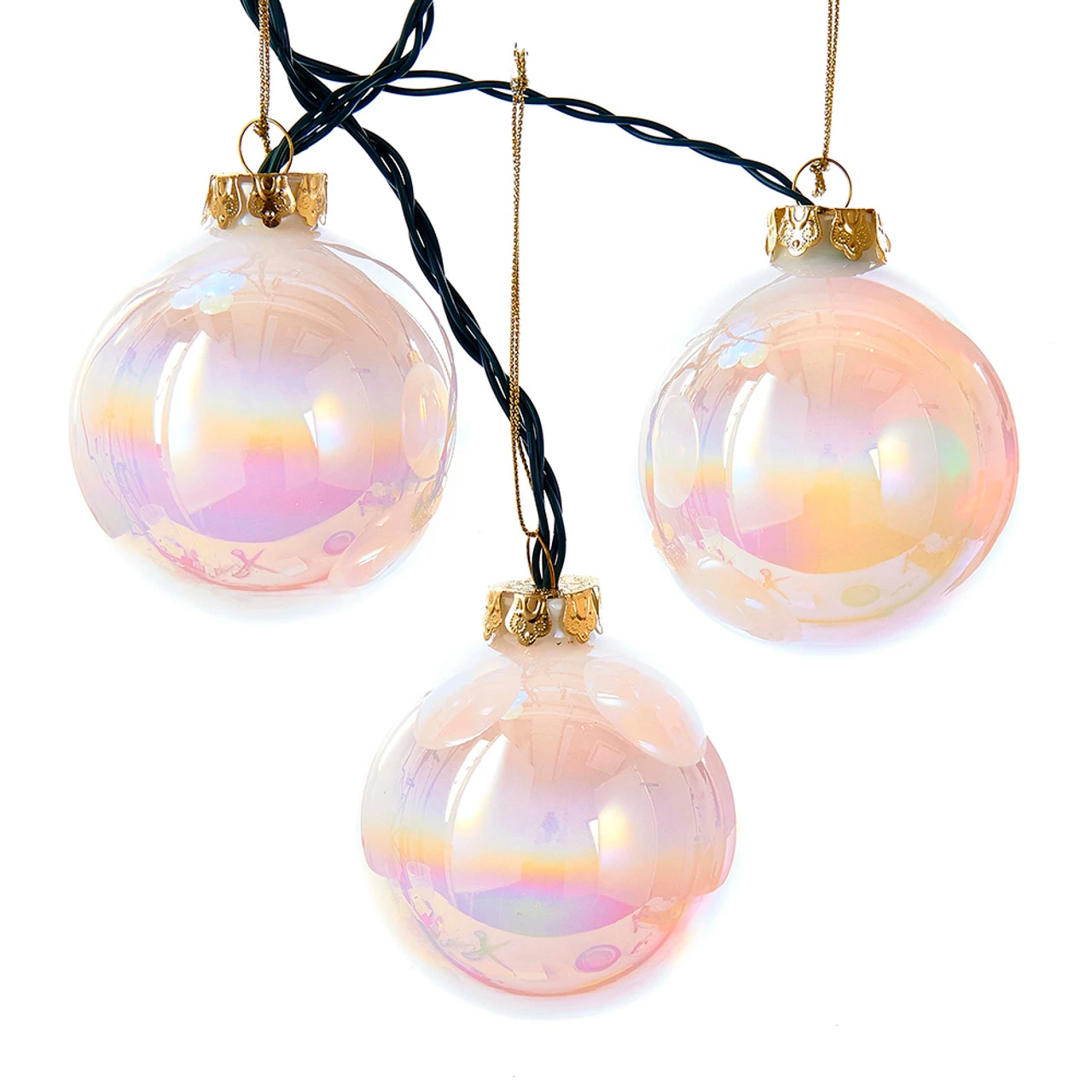 Kurt Adler 6-Light Glass Ball Ornament Color-Changing LED Light Set 1 Kurt Adler 6-Light Glass Ball Ornament Color-Changing LED Light Set