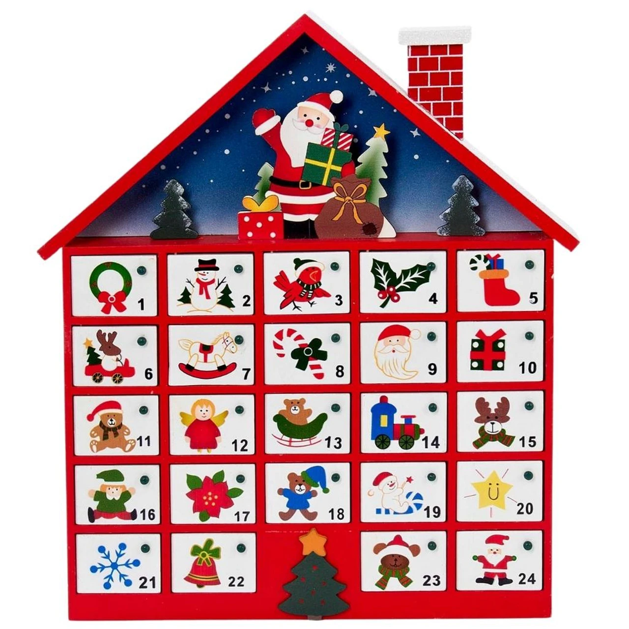 Kurt Adler Wooden Advent Calendar 1 Kurt Adler Wooden Advent Calendar