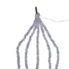 Kurt Adler Cool White Iridescent Tinsel Cascade Novelty Light Set