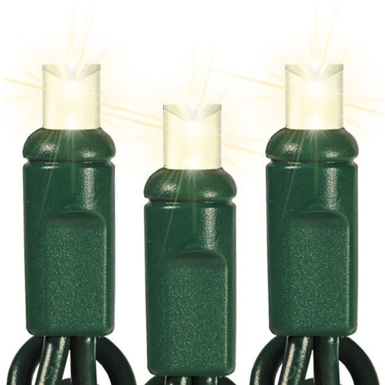 50 Light 5MM Wide Angle LED Frosted Warm White Lights Green Wire 1 50 Light 5MM Wide Angle LED Frosted Warm White Lights Green Wire