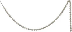 White Wood Bead Garland