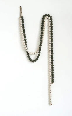 White Wood Bead Garland -Xmas Decor House Store WoodBeads3 62823.1606265432