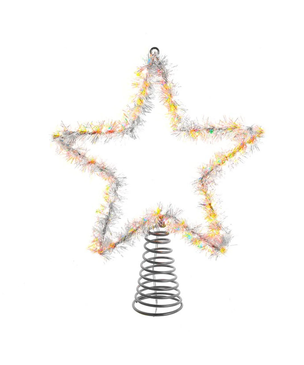 Kurt Adler Lighted Treetopper, Silver 1 Kurt Adler Lighted Treetopper, Silver