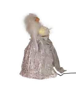 Kurt Adler Fiber Optic LED Silver Angel Treetop 8 Kurt Adler Fiber Optic LED Silver Angel Treetop -Xmas Decor House Store ad2001 02 72013.1626714675