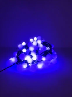 Lumineo 120 LED Color Changing Cherry Lights Black Wire 9 Lumineo 120 LED Color Changing Cherry Lights Black Wire -Xmas Decor House Store blue 61959.1604691968