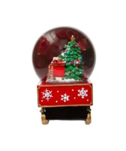 Kurt Adler 120MM Musical Santa Driving Train Water Globe -Xmas Decor House Store c5563 03 55346.1655717374