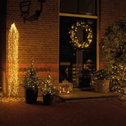 Lumineo 440 Micro LED Warm White Cascading Flashing Lights Silver Wire -Xmas Decor House Store cascade 4 87498.1572475047