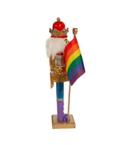Kurt Adler 12" Gay Pride Nutcracker -Xmas Decor House Store f2088 02 83424.1628178706