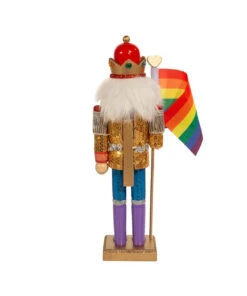 Kurt Adler 12" Gay Pride Nutcracker -Xmas Decor House Store f2088 03 82893.1628178708