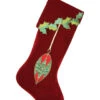 25" Red Velvet Stocking