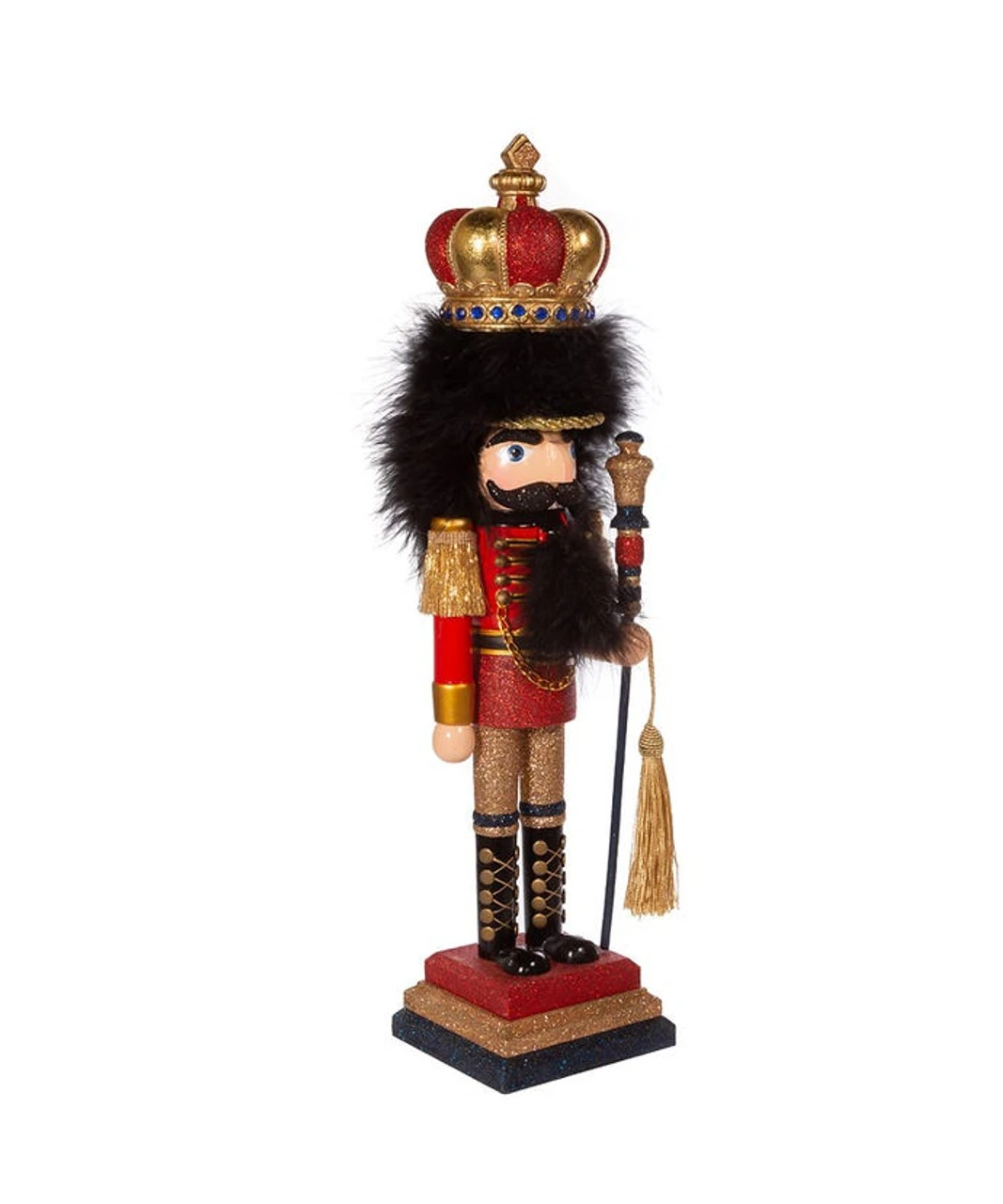 Kurt Adler 18" Hollywood™ Red And Gold Soldier Nutcracker 2 Kurt Adler 18" Hollywood™ Red And Gold Soldier Nutcracker - Image 2