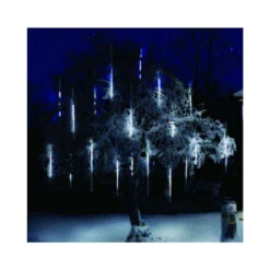 Kurt Adler Meteor Shower Snowfall Light 5 Tube Set, 90 Cool White LED Lights -Xmas Decor House Store metor shower lights DONE 6 55430.1607008806