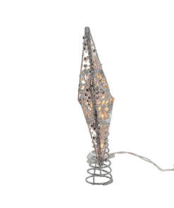 Kurt Adler UL 20-Light Silver Star Treetop 8 Kurt Adler UL 20-Light Silver Star Treetop -Xmas Decor House Store ul0913s 02 44964.1622373205