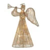 Kurt Adler 12" Pre-Lit Gold Glittered Angel Treetop