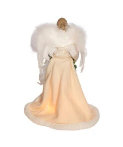 Kurt Adler Ivory And Grey Lighted Angel Treetop -Xmas Decor House Store ul2227 03 36015.1622377719