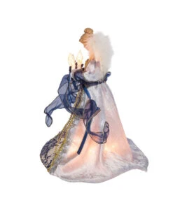 Kurt Adler Blue With Gold Trim Angel Treetop -Xmas Decor House Store ul2228 04 47544.1622378832
