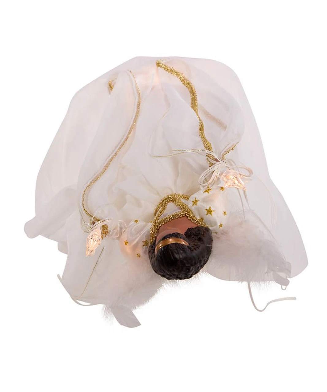 Kurt Adler African American Ivory And Gold Lighted Treetop 6 Kurt Adler African American Ivory And Gold Lighted Treetop - Image 6