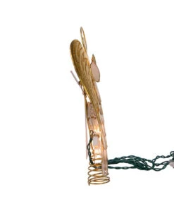 Kurt Adler UL 10-Light Capiz Angel Lighted Treetop -Xmas Decor House Store ul3169 02 06525.1622464426