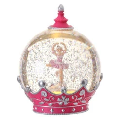 10" LED Battery/Timer Ballerina Ball Water Globe